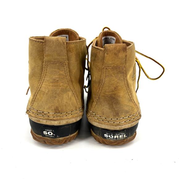 Sorel Women's 7/EU38 Tan Out 'N About Waterproof Leather Ankle Duck Boots - Picture 5 of 9